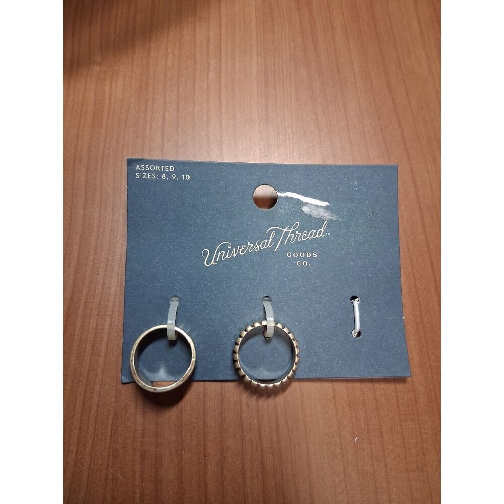 NWT Universal Thread Rings Assorted Sizes Boho Retro Y2K Fashion AF3 - Picture 2 of 3